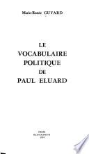 Le vocabulaire politique de Paul Éluard