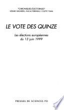 Le vote des Quinze