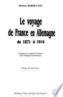 Le voyage de France en Allemagne de 1871 à 1914