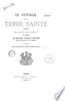 Le voyage de la Terre Sainte