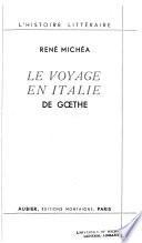 Le Voyage en Italie de Gœthe