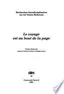 Le voyage est au bout de la page