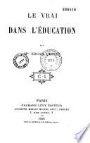 Le vrai dans l'éducation