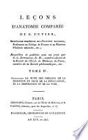 Leçons d'anatomie comparée de G. Cuvier...