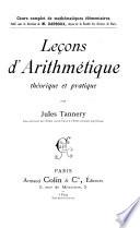 Leçons d'arithmétique, théorique et pratique