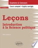 Leçons d'introduction à la Science politique - 3e édition