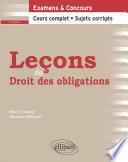 Leçons de Droit des obligations - 2e édition