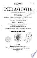 Leçons de pédagogie