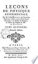Leçons De Physique Expérimentale