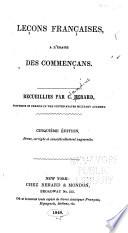 Leçons françaises à l'usage de commençans et surtout des cadets de l'academie militaire des États-unis à West Point