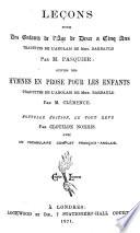 Leçons pour des enfans, tr. par m. Pasquier. Éd. revue par M. de la Voye. Clémence, le tout revue par C. Norris