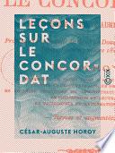 Leçons sur le Concordat