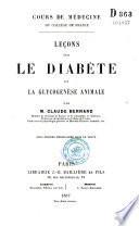 Leçons sur le diabète et la glycogenèse animale