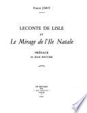 Leconte de Lisle et le mirage de l'île natale
