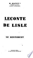Leconte de Lisle