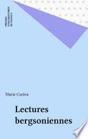 Lectures bergsoniennes