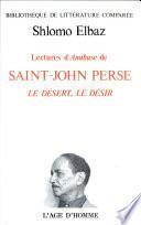 Lectures d'Anabase de Saint-John Perse