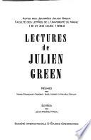 Lectures de Julien Green