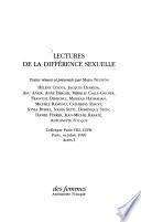 Lectures de la différence sexuelle