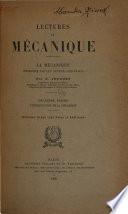 Lectures de mécanique: La naissance de la mécanique