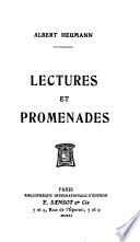 Lectures et promenades