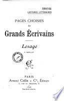 Lectures littéraires, pages choisies des grands écrivains