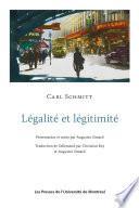 Légalité et légitimité