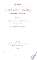 Légende de S. François d'Assise par ses trois compagnons