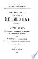 Législation ottomane