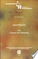 Leo Perutz, ou, L'ironie de l'histoire