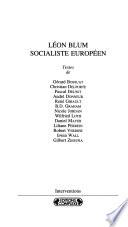 Léon Blum, socialiste européen
