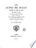 Les actes de Sully