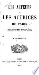 Les acteurs et les actrices de Paris