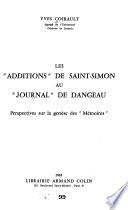 Les Additions de Saint-Simon au Journal de Dangeau