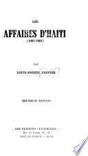 Les affaires d'Haiti (1883-1884).