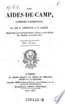 Les aides-de-camp, comedi-vaudeville