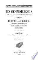 Les alchimistes grecs
