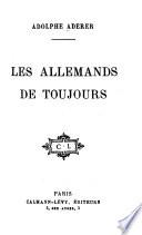 Les Allemands de toujours