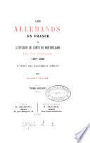 Les Allemands en France et l'invasion du comté de Montbéliard par les Lorrains, 1587-1588