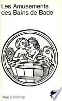 Les amusements des bains de Bade