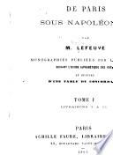 Les anciennes maisons de Paris sous Napoléon III