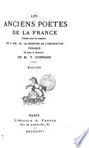 Les Anciens Poetes de la France