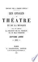 Les Annales du Theatre EDt De La Musique 