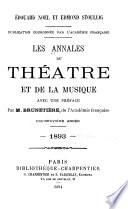 Les Annales du théâtre et de la musique