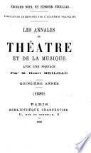 Les Annales du théâtre et de la musique