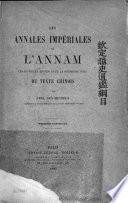 Les Annales impériales de l'Annam