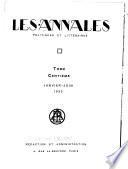 Les Annales politiques et littéraires