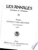 Les Annales politiques et littéraires