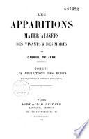 Les apparitions matérialisées des vivants et des morts