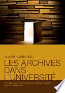 Les archives dans l'université